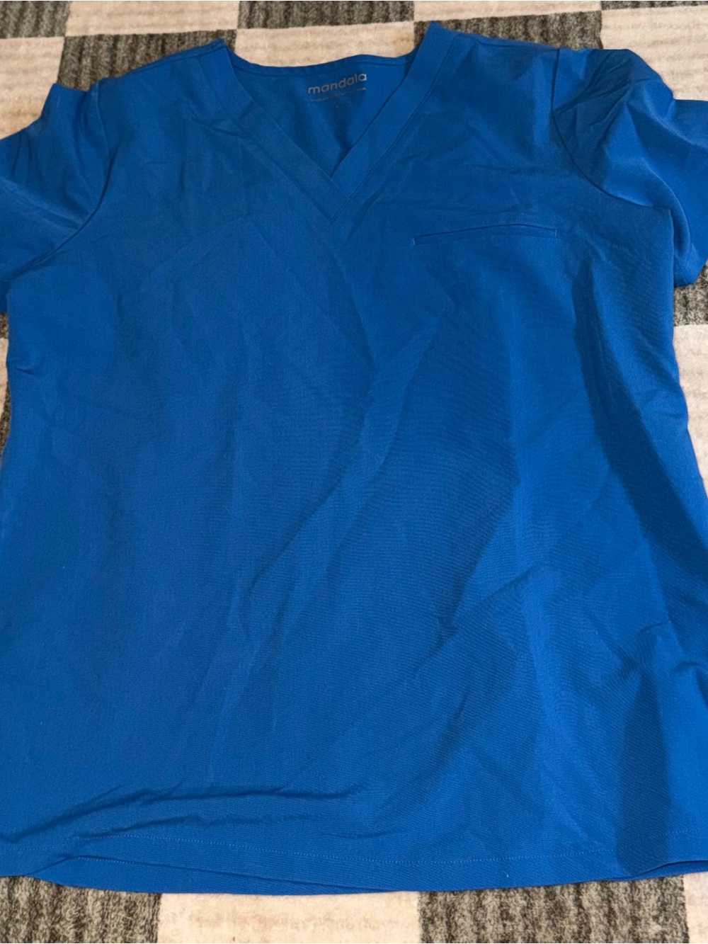 Women’s Mandala Royal Blue Scrub Set